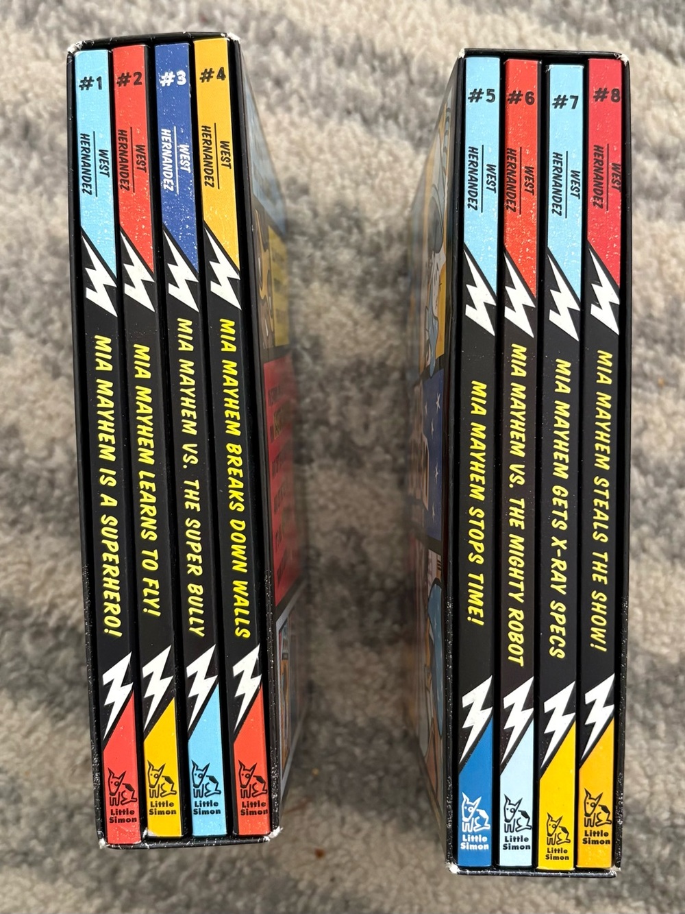 Mia Mayhem Chapter Book Box 2 Sets - Bright Multi-Color Spines
